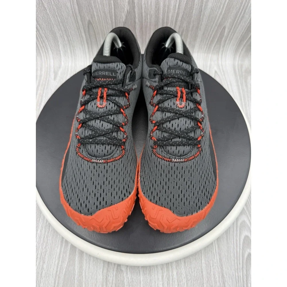 Merrell Vapor Glove 6 Barefoot Mens Size 9.5 Granite Tangerine Shoes J067667 NEW